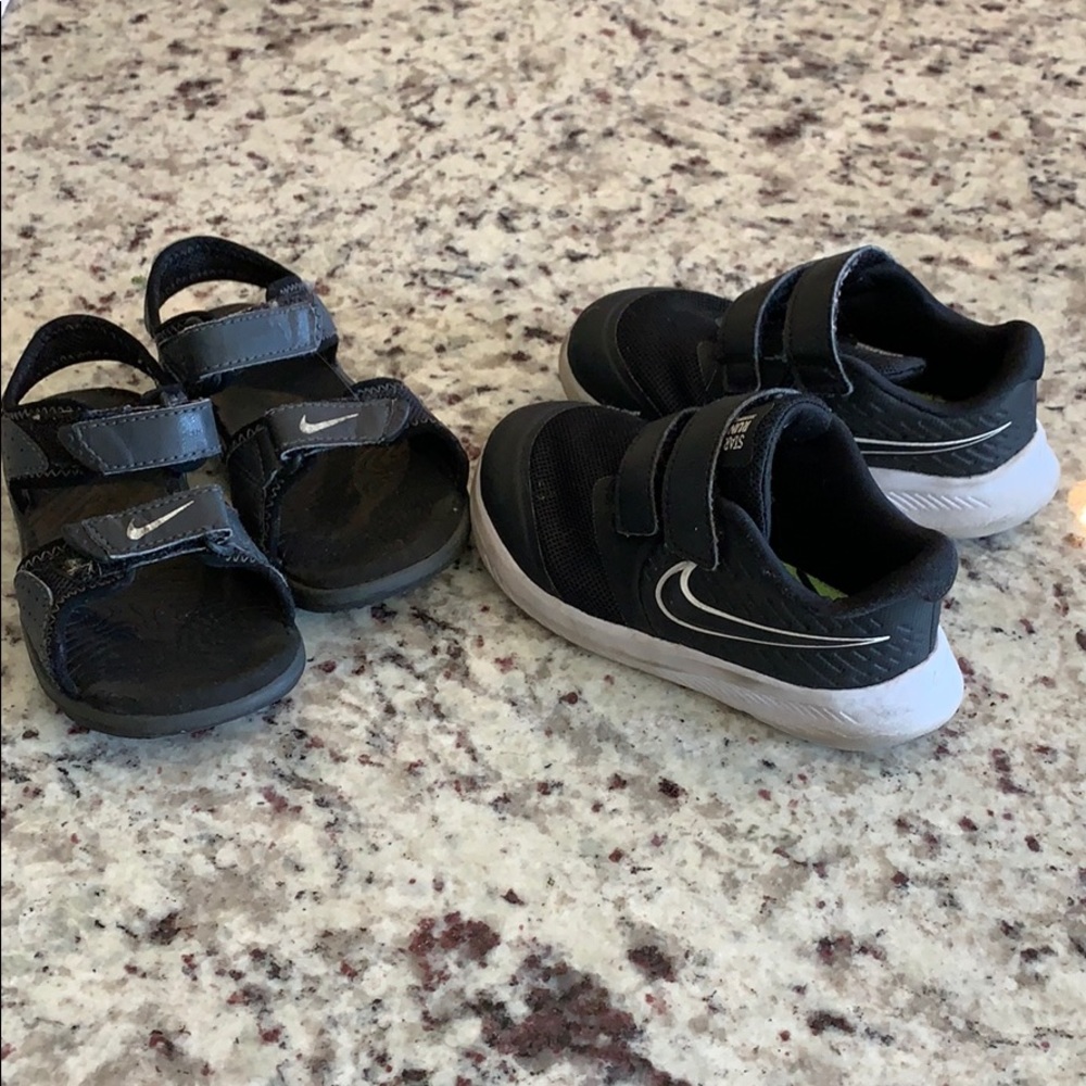 2 pairs of boys Nikes
